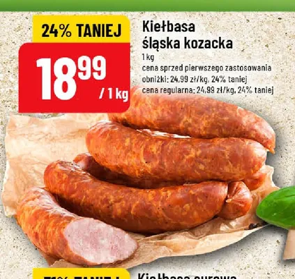 Kiełbasa śląska kozacka promocja w POLOmarket