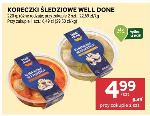 Koreczki śledziowe promocja w Stokrotka