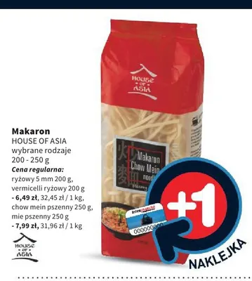 Makaron ryżowy 5mm House of Asia promocja w Intermarche