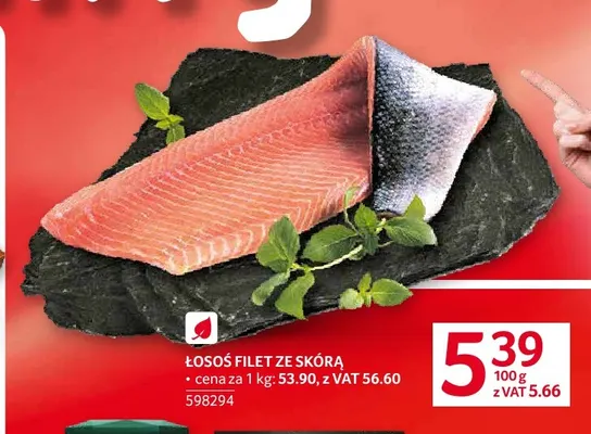Łosoś filet ze skórą promocja w Selgros