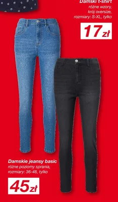 Jeansy damskie basic różne poziomy sprania promocja w KiK
