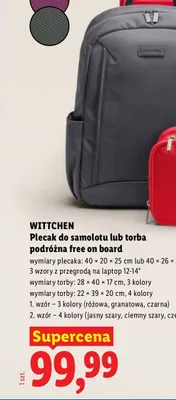 Plecak do samolotu Wittchen promocja w Lidl