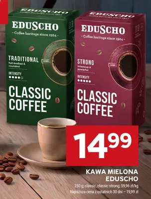Kawa mielona Eduscho Strong Classic Coffee promocja w Stokrotka