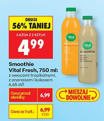 Smoothie z ananasem i kokosem promocja w Biedronka