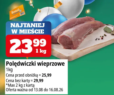 Polędwiczki wieprzowe promocja w Leclerc