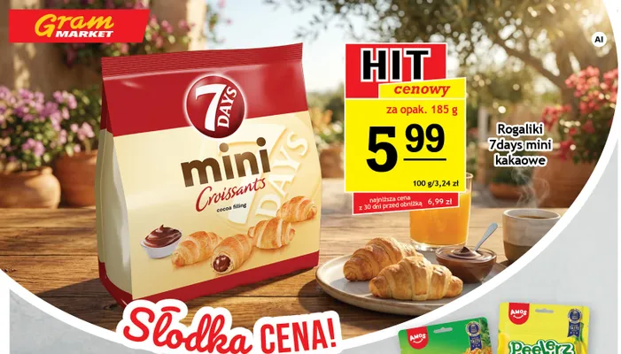 Rogaliki 7Days Mini kakaowe promocja w Gram Market