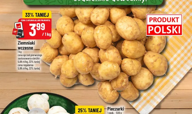 Ziemniaki wczesne polskie promocja w POLOmarket