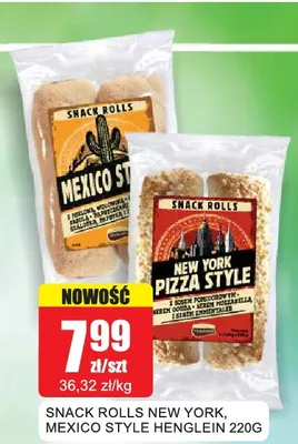 Snack Rolls New York Henglein promocja w Bingo