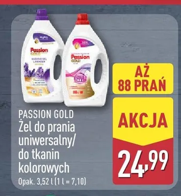 Żel do prania do tkanin kolorowych Passion Gold promocja w Aldi