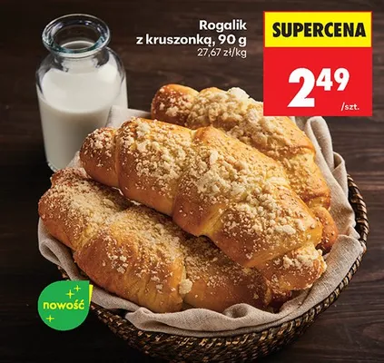 Rogalik z kruszonką promocja w Biedronka