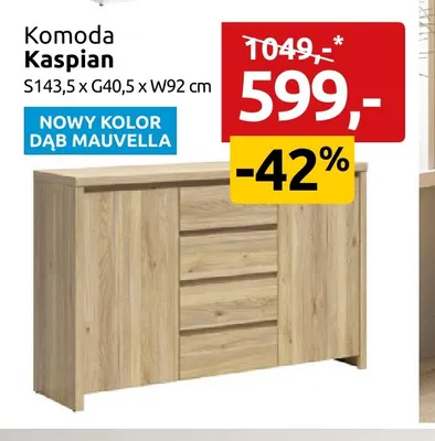 Komoda Kaspian promocja w Black Red White