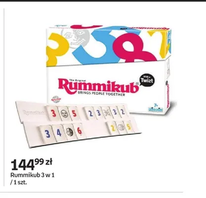 Gra planszowa Rummikub 3 w 1 promocja w Empik