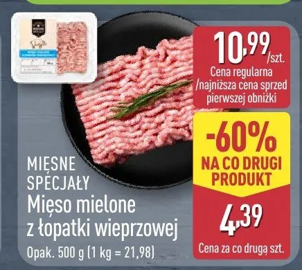Mięso mielone promocja w Aldi