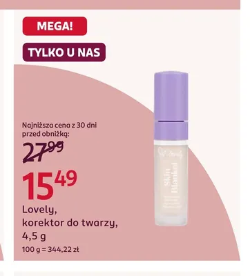 Korektor do twarzy Lovely promocja w Rossmann