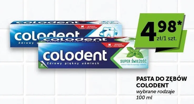 Pasta do zębów Colodent promocja w Euro Sklep