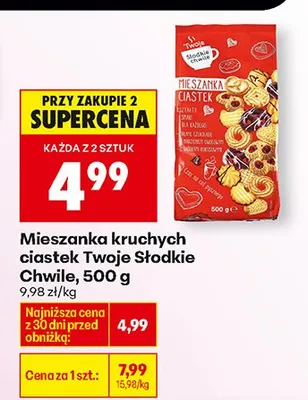 Mieszanka kruchych ciastek 500 g promocja w Biedronka