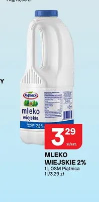 Mleko wiejskie Piątnica 2% promocja w Chorten