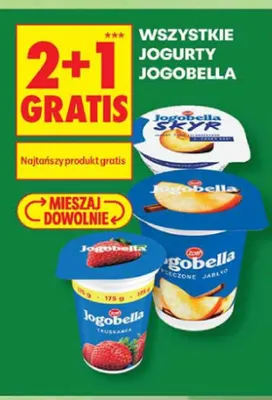 Jogurt Jogobella Truskawka promocja w Biedronka