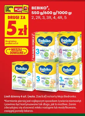 Mleko modyfikowane Bebiko 2 promocja w Biedronka