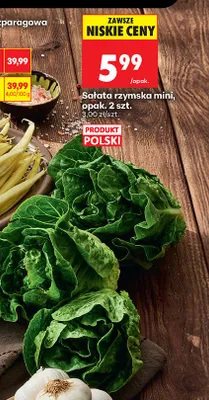Sałata rzymska mini polska promocja w Biedronka
