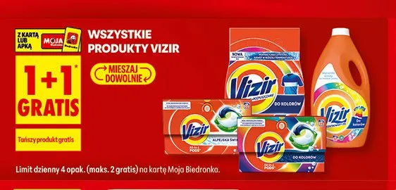 Produkty Vizir promocja w Biedronka