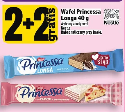 Wafel Princessa Longa 40g promocja w TOPAZ