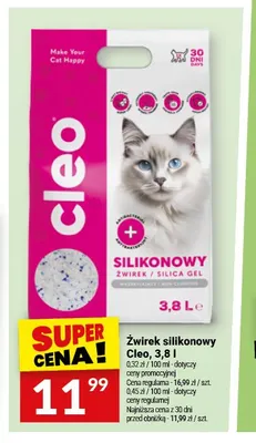 Żwirek silikonowy Cleo promocja w Twój Market