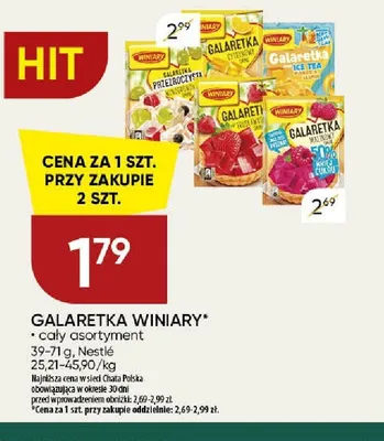 Galaretka Winiary Ice Tea promocja w Chata Polska