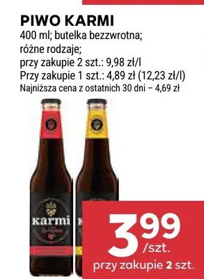 Piwo Karmi promocja w Stokrotka