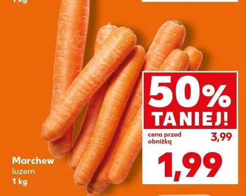 Marchew luzem promocja w Kaufland