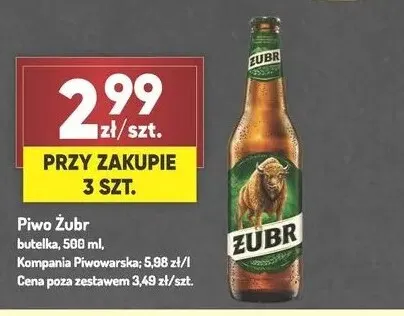 Piwo Żubr promocja w Avita