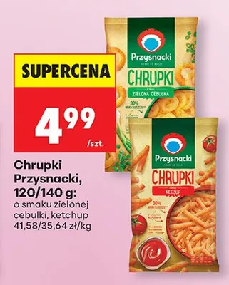 Chrupki o smaku zielonej keczupu promocja w Biedronka