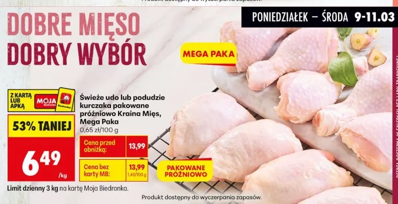 Kurczak promocja w Biedronka