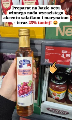 Preparat na bazie octu winnego Duc De Coeur Condimento Rosé promocja w Lidl
