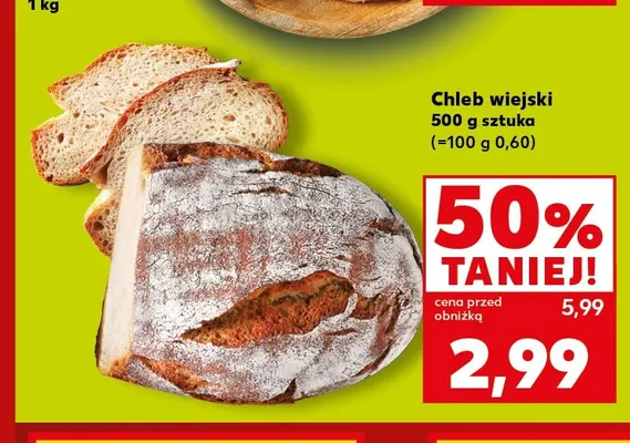 Chleb wiejski promocja w Kaufland