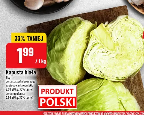 Kapusta biała promocja w POLOmarket