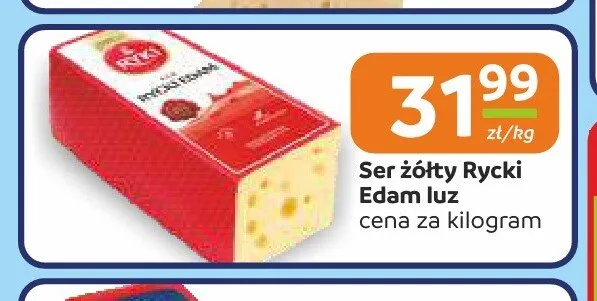 Ser żółty Rycki Edam luz promocja w Społem Częstochowa