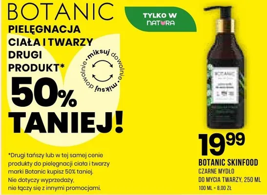 Skinfood czarne mydło do mycia twarzy promocja w Drogerie Natura