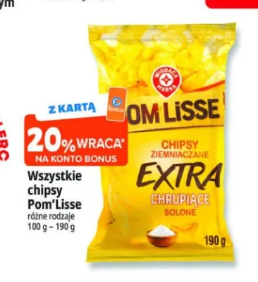 Chipsy ziemniaczane Extra Chrupiące solone Pom'Lisse promocja w Leclerc