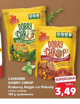 Krakersy Lajkonik Dobry Chrup promocja w Kaufland
