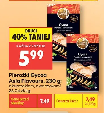 Pierożki Gyoza Asia Flavours promocja w Biedronka