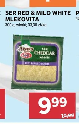 Ser Red & Mild White Mlekovita wiórki promocja w Stokrotka