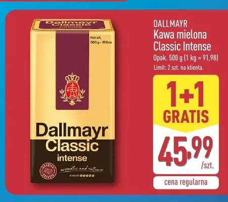 Kawa mielona Dallmayr Classic Intense promocja w Aldi