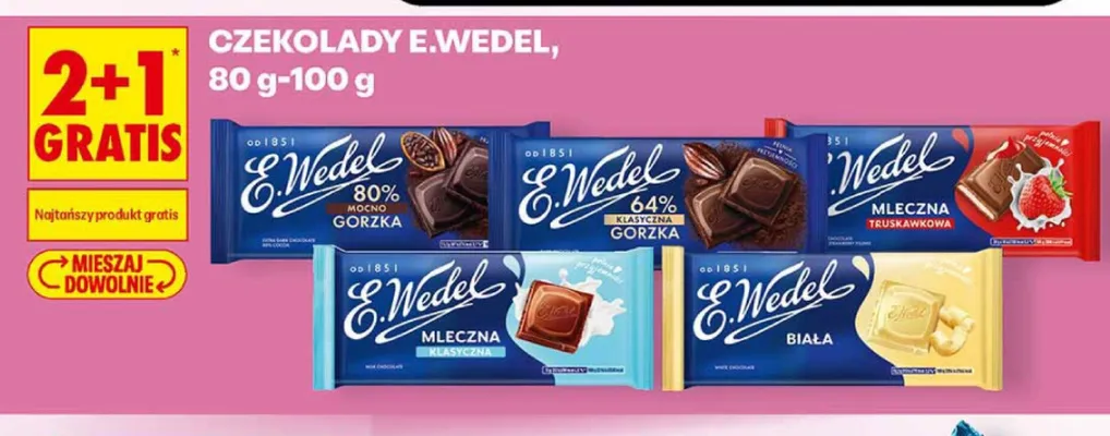 Czekolada E.Wedel 80% mocno gorzka promocja w Biedronka