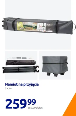 Namiot na przyjęcia 3x3 m promocja w Action