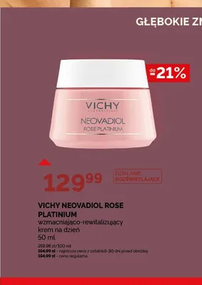 Krem na dzień wzmacniająco-rewitalizujący Vichy Neovadiol Rose Platinium promocja w Ziko Dermo