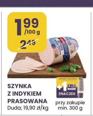 Szynka z indykiem prasowana Duda promocja w Stokrotka