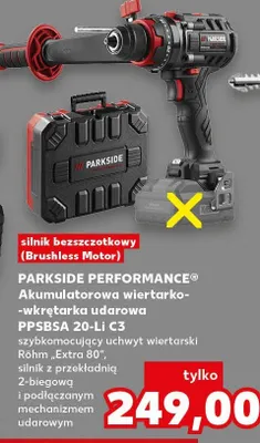 Akumulatorowa wiertarko-wkrętarka udarowa Parkside Performance PPSBSA 20-Li C3 promocja w Kaufland