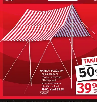 Namiot plażowy promocja w Selgros