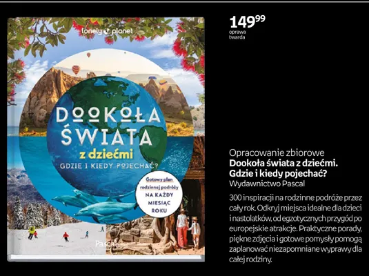 Książka Dookoła świata z dziećmi. Gdzie i kiedy pojechać? promocja w Empik